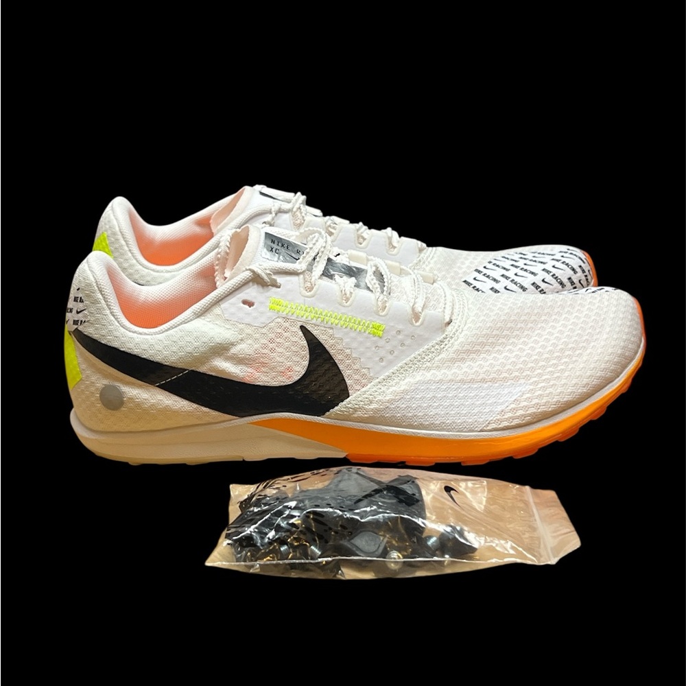 Size 9.5 - Nike Zoom Rival 6 White Total Orange brand new no box‎